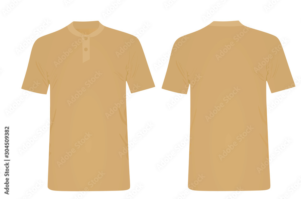 Brown forge polo shirt. vector illustration Brown forge polo shirt. vector illustration