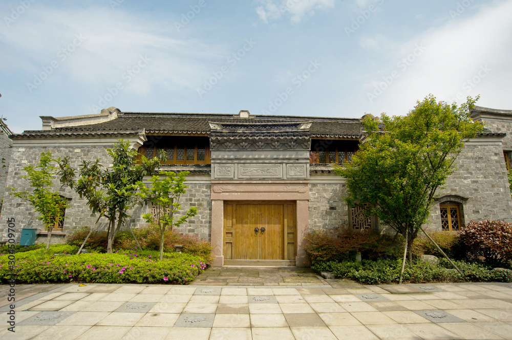 Ningbo style chinese ancient building