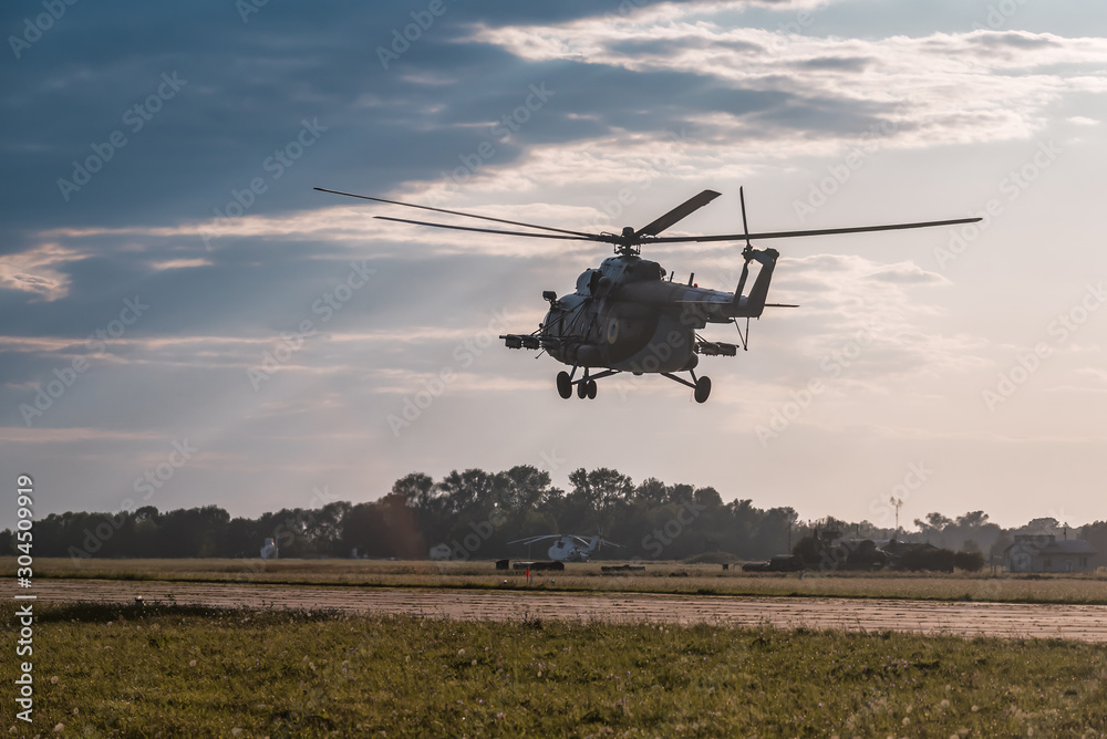 military helicopter fly in the air military helicopter fly in the air