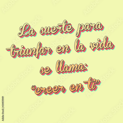 Frase con efecto arcoíris