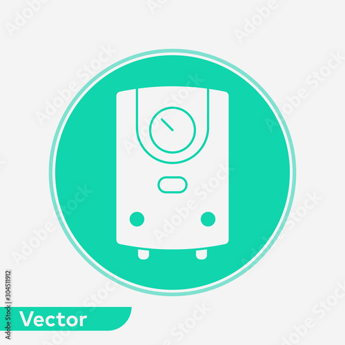 Water heater vector icon sign symbol