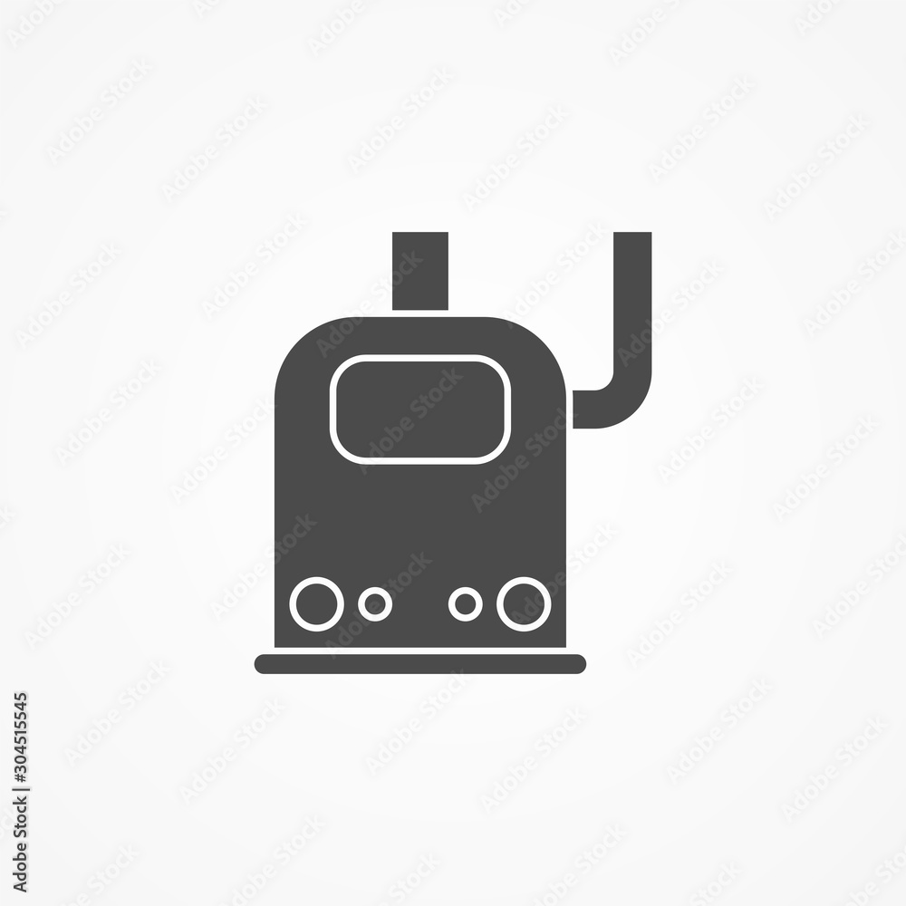 Fototapeta premium Heater vector icon sign symbol