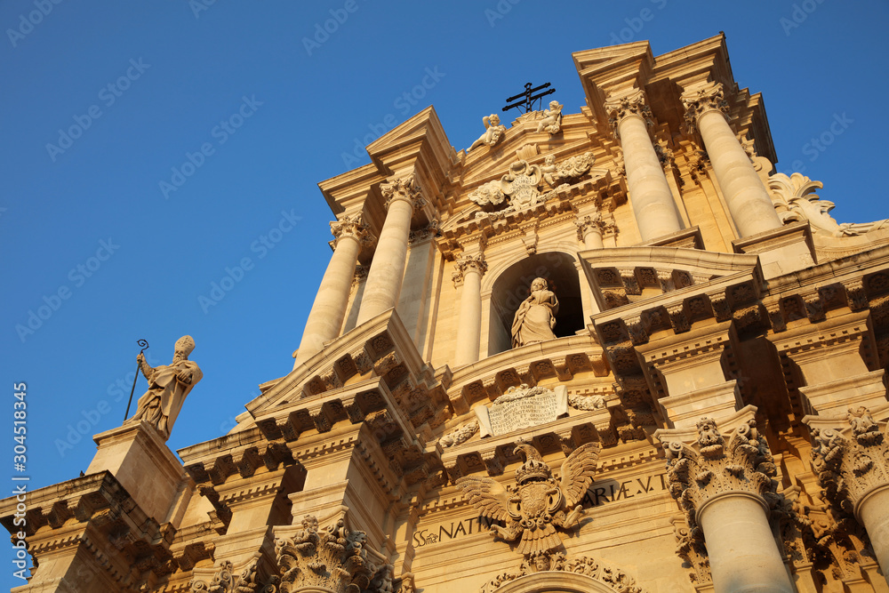 Kathedrale von Syrakus. Sizilien. Italen