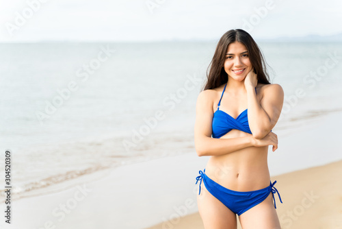Sexy Bikini Woman On Beach