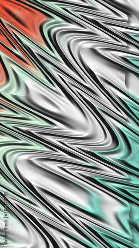 Artfully 3D rendering fractal, fanciful abstract illustration and colorful designed pattern