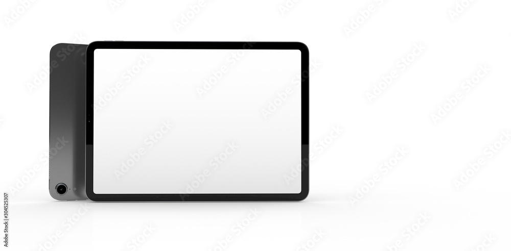 TABLET PC computer device mobile isolated background 3d