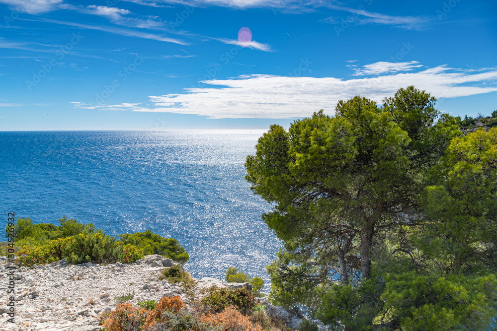 Beautiful nature of Calanques on the azure coast of France. Beautiful nature of Calanques on the azure coast of France.