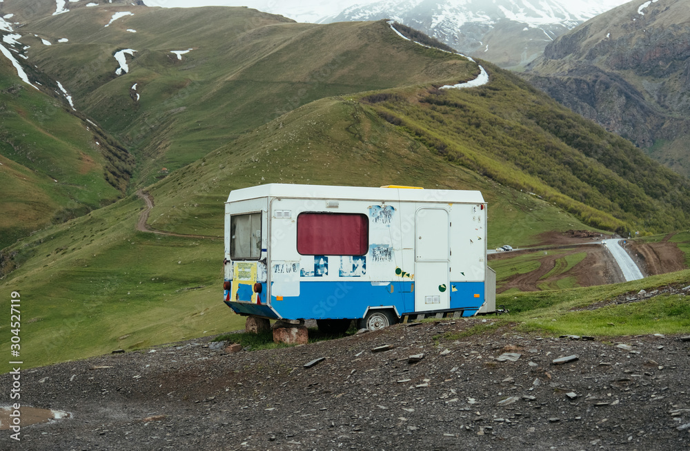 Home on the wheels in Georgian mountains near Kazbegi Home on the wheels in Georgian mountains near Kazbegi