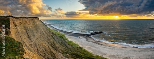 Sonnenuntergang an der Nordsee, Dänemark