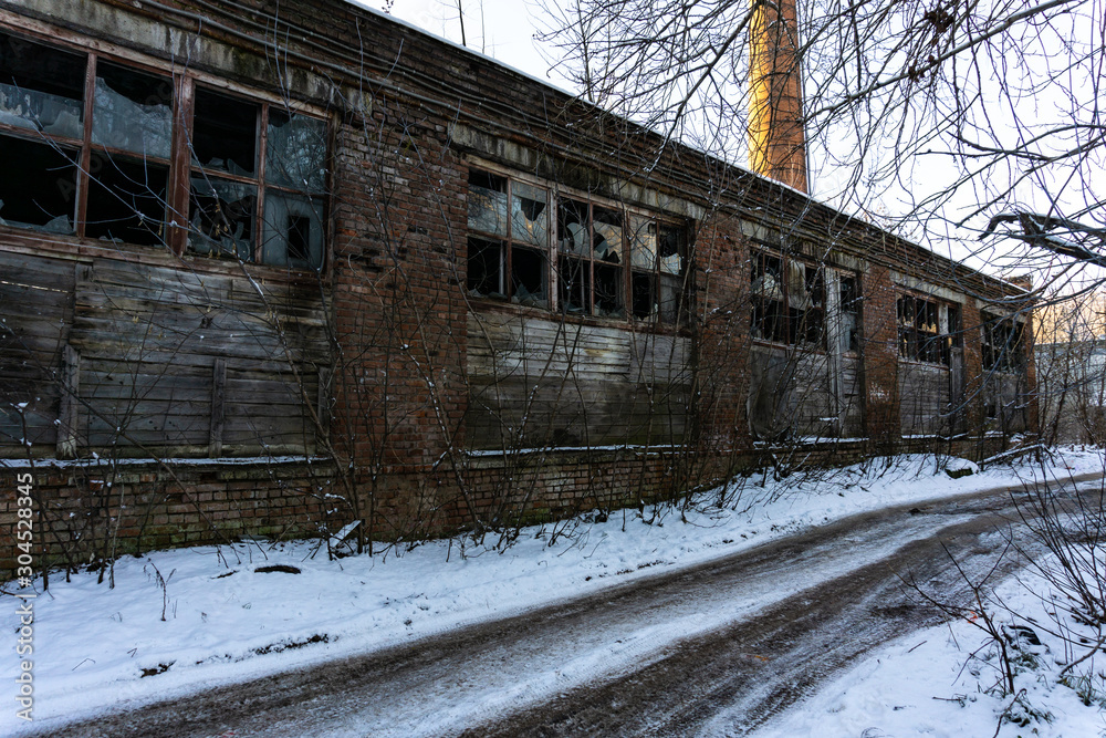 Old abandoned brick building Old abandoned brick building