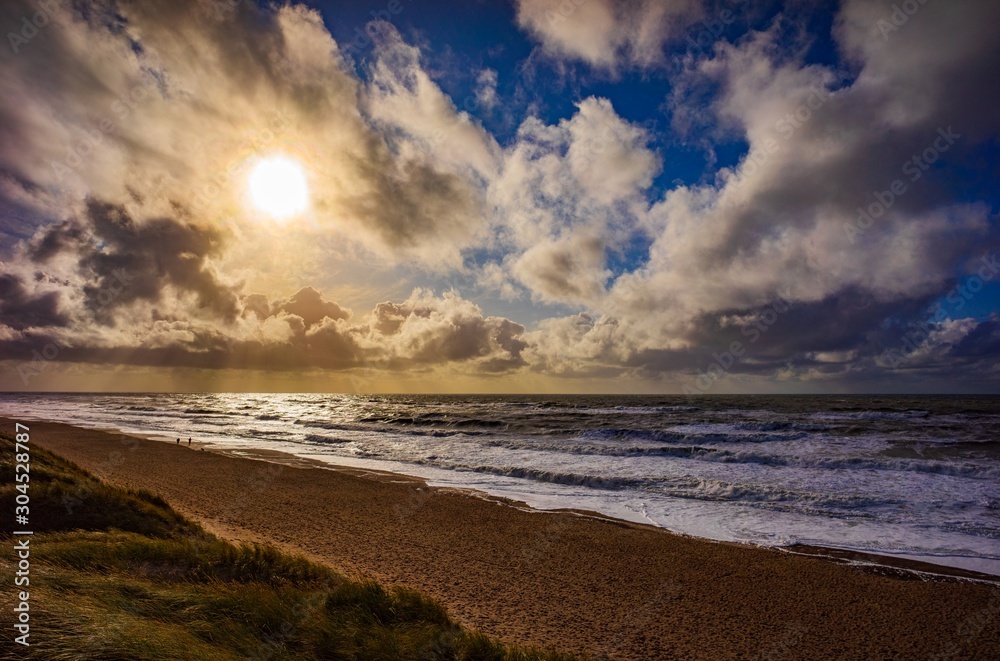 Sonnenuntergang an der Nordsee, Dänemark