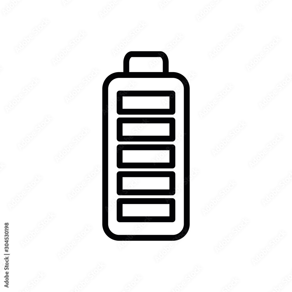 Isolated battery icon line vector design Isolated battery icon line vector design