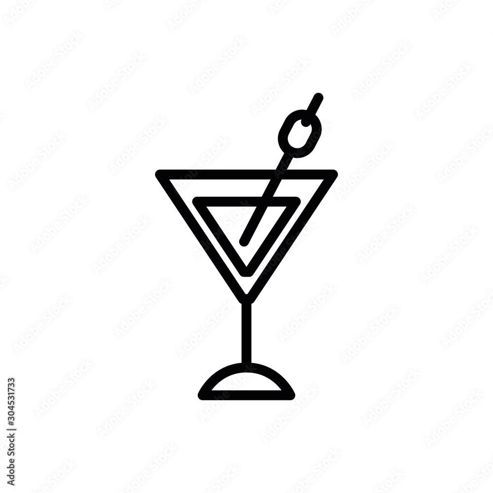 Isolated cocktail icon vector design Isolated cocktail icon vector design
