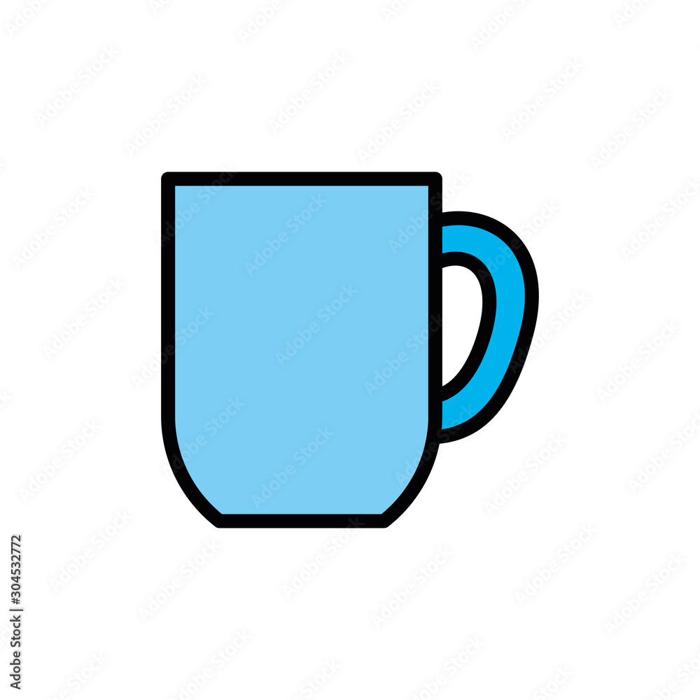 Isolated coffee mug fill vector design Isolated coffee mug fill vector design