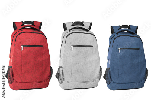 set of camping bags