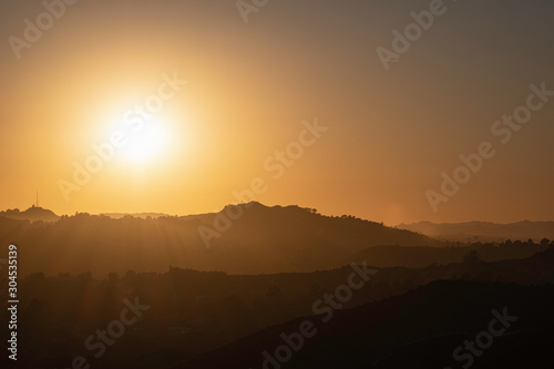 The hills over Hollywood