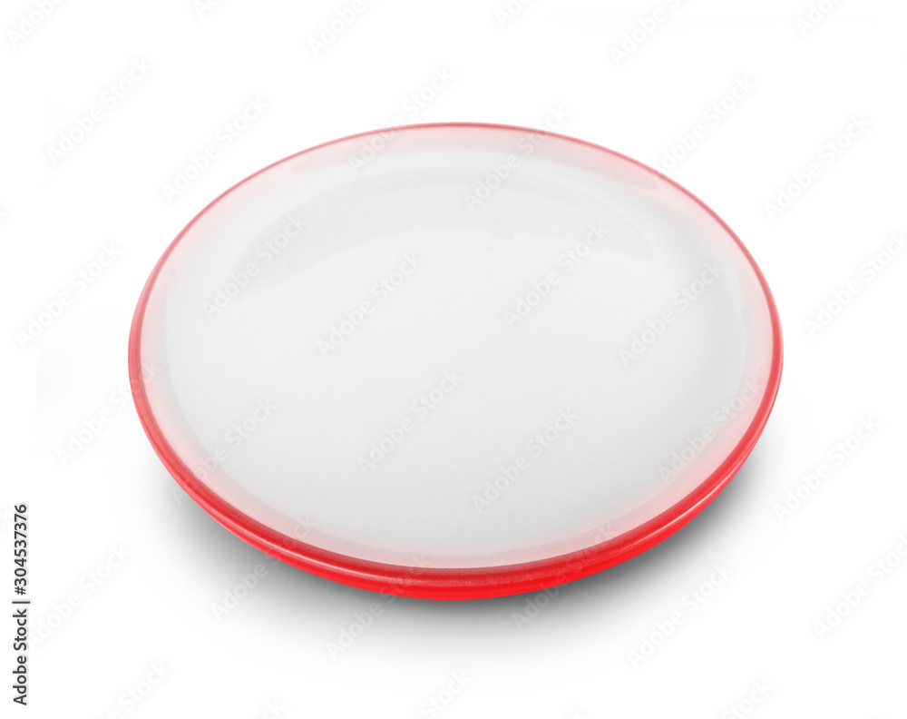 empty plate isolated on white background empty plate isolated on white background