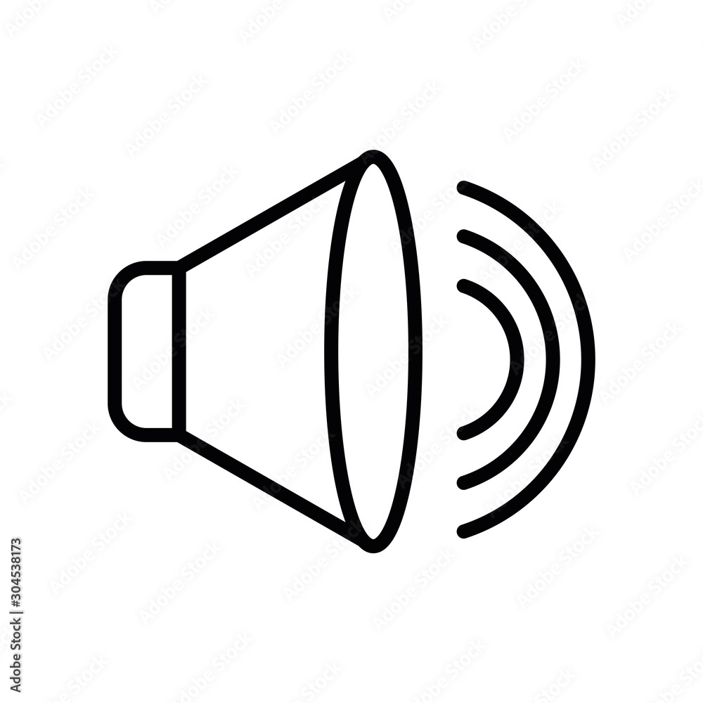 Isolated music volume line vector design Isolated music volume line vector design