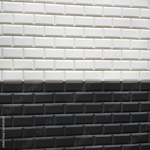 Wallpaper Mural black and white brick wall Torontodigital.ca
