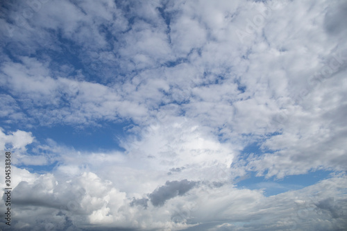 Beautiful sky with clouds in different shapes © Ivanna