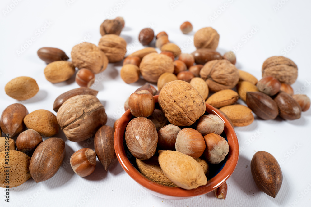 Mixed Nuts in shell stock photo Mixed Nuts in shell stock photo