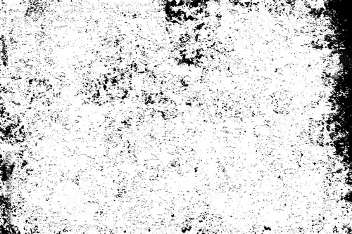 Dirty grunge background. Black and white gloomy texture. Worn old surface. Pattern of cracks, chips, scuffs, scratches. Pattern for backdrops and design creation