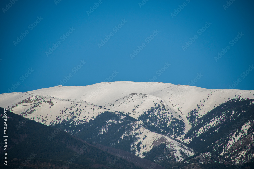 Watching the snowy Mount Olympus from Platamon