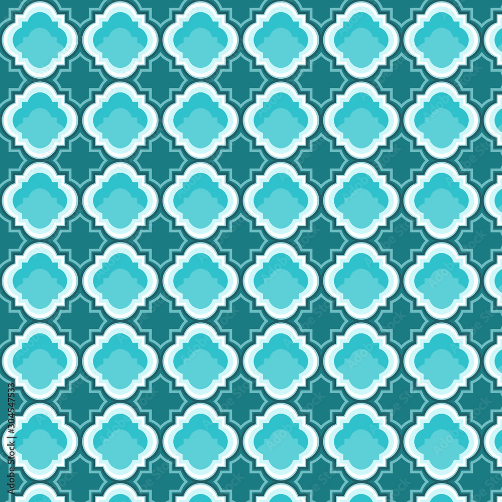 Moroccan quatrefoil pattern