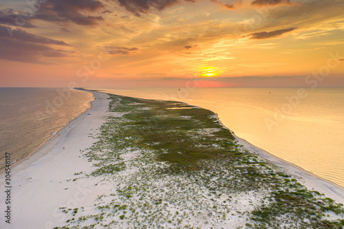 Fototapeta Naklejka Na Ścianę i Meble -  Dauphin Island Alabama Aerial View