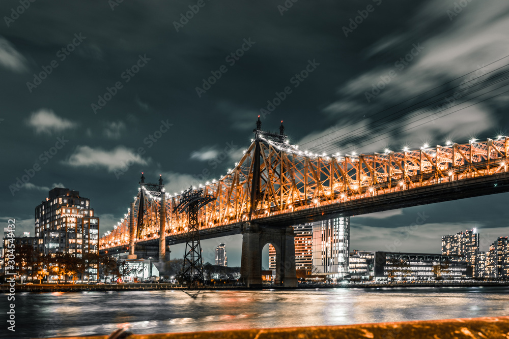 Queensboro Bridge long exposure night shot