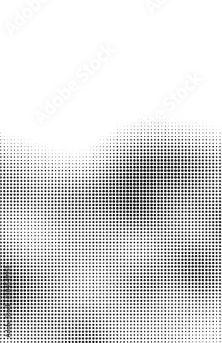 Fluid background, abstract halftone texture, tabloid screen pattern, black and white vector illustration.