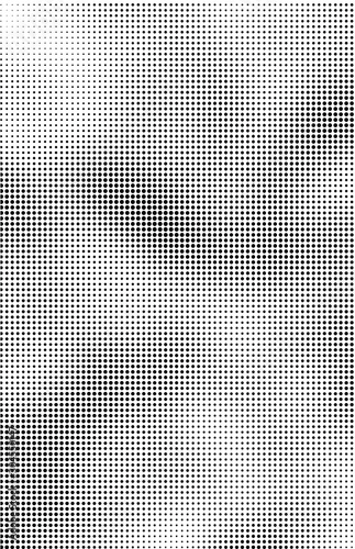 Fluid background, abstract halftone texture, tabloid screen pattern, black and white vector illustration.