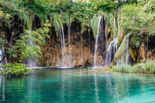 Fototapeta Naklejka Na Ścianę i Meble -  Waterfall in Plitvice Lakes National Park