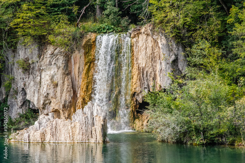 Waterfall in Plitvice Lakes National Park