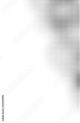 Fluid background, abstract halftone texture, tabloid screen pattern, black and white vector illustration.