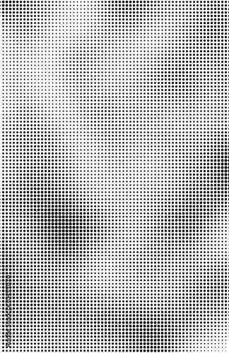 Fluid background, abstract halftone texture, tabloid screen pattern, black and white vector illustration.