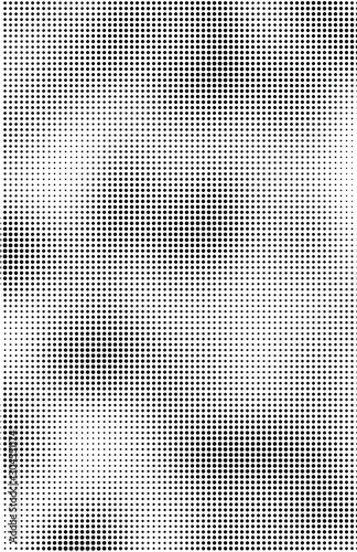 Fluid background, abstract halftone texture, tabloid screen pattern, black and white vector illustration.