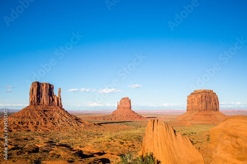 Scenic overlook into Monument Valley in Southern Utah Arizona