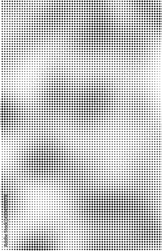 Fluid background, abstract halftone texture, tabloid screen pattern, black and white vector illustration.