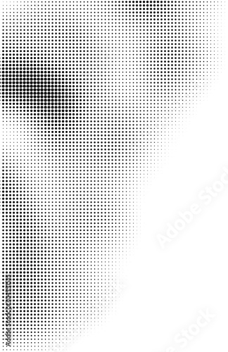 Fluid background, abstract halftone texture, tabloid screen pattern, black and white vector illustration.