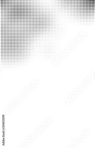 Fluid background, abstract halftone texture, tabloid screen pattern, black and white vector illustration.