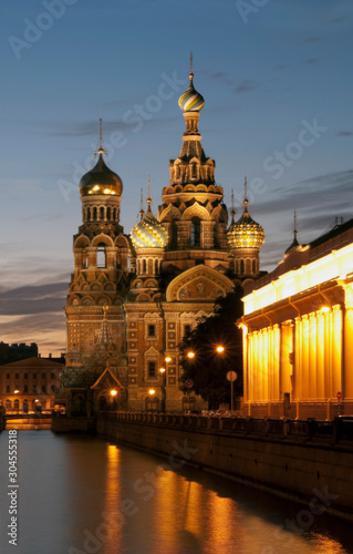 The Church of the Savior on Spilled Blood, Saint Petersburg, Russia. 