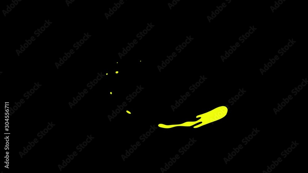 Cartoon Liquid Shape animation. Basic colorful liquid Transition. Basic