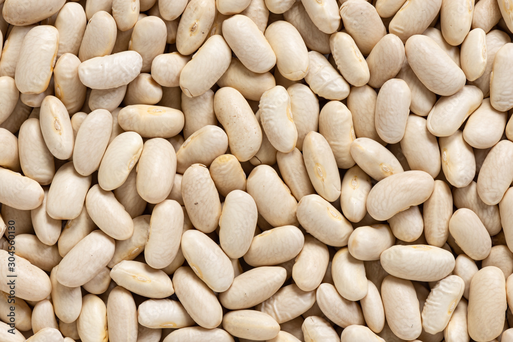 White kidney beans cannellini macro background White kidney beans cannellini macro background