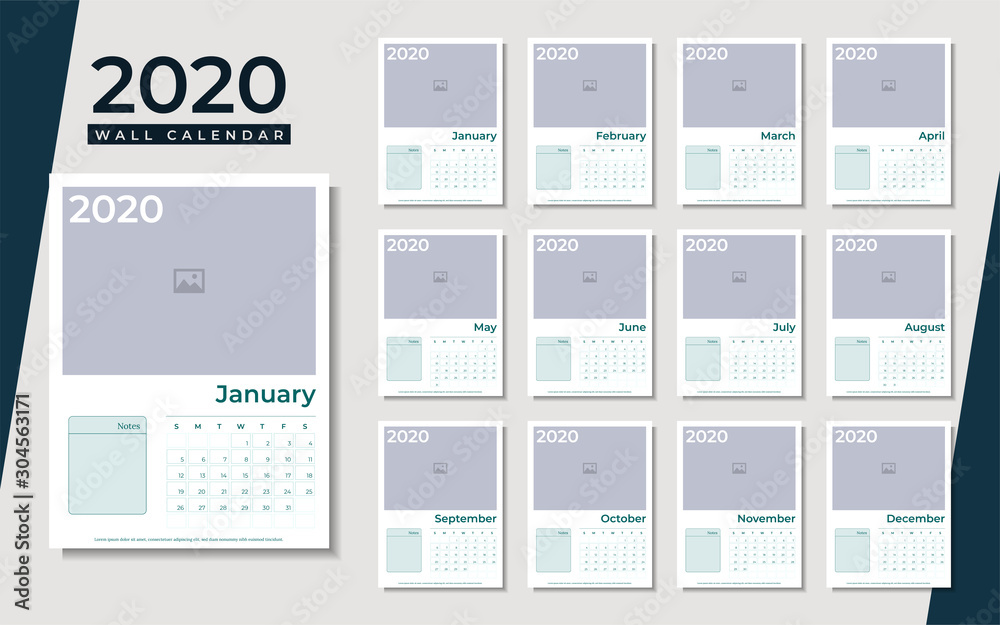 2020 simple and modern wall calendar 2020 simple and modern wall calendar