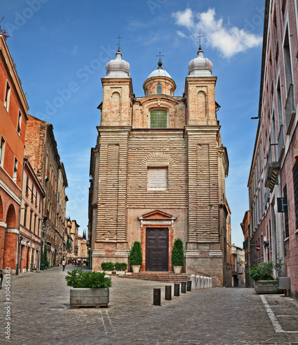 Quadro su tela Macerata, Marche, Italy: San Filippo Neri church