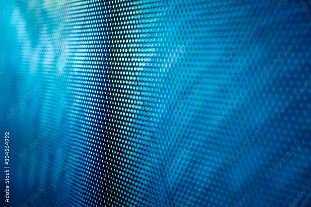 Fototapeta premium CloseUp LED blurred screen. LED soft focus background. abstract background ideal for design.