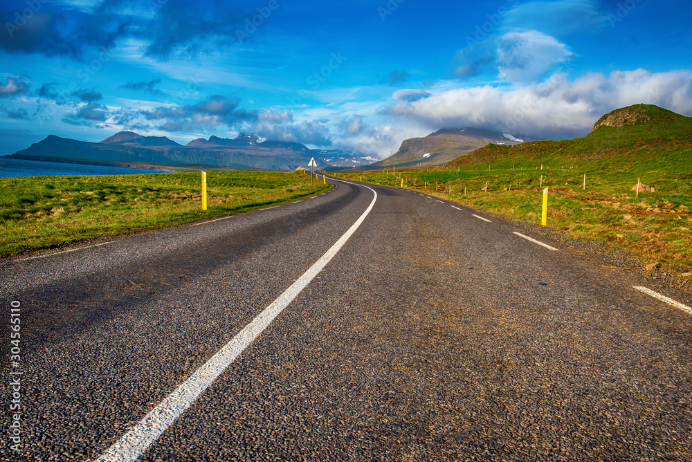 Iceland empty road