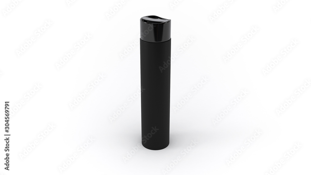 3D Cosmetics Bottle | Black