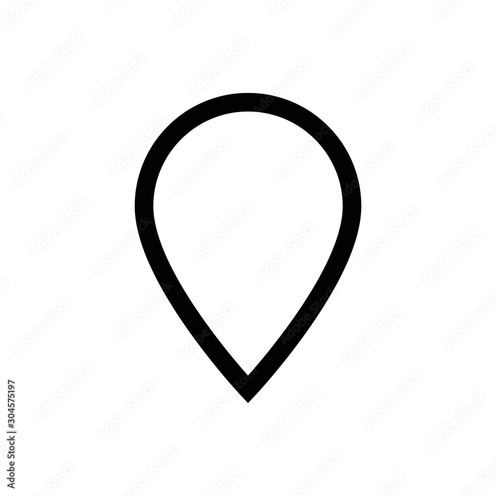 Location Pin Icon flat design 